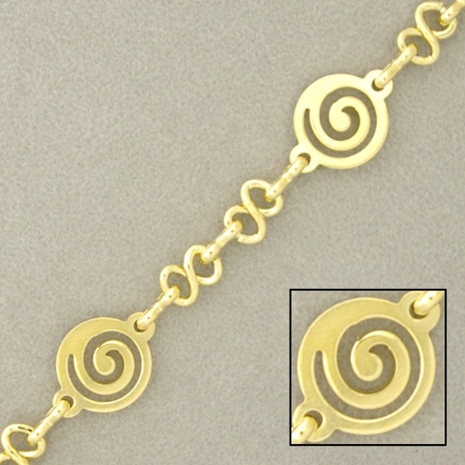 [922331000] Brass chain spiral width 10mm