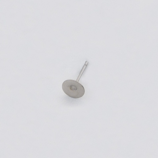 [113410600] Ear post with Ø 6mm flat pad