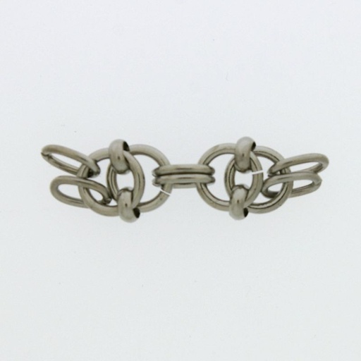 [111850000] Cadena niquelada conectora para llaveros. 10x35mm.