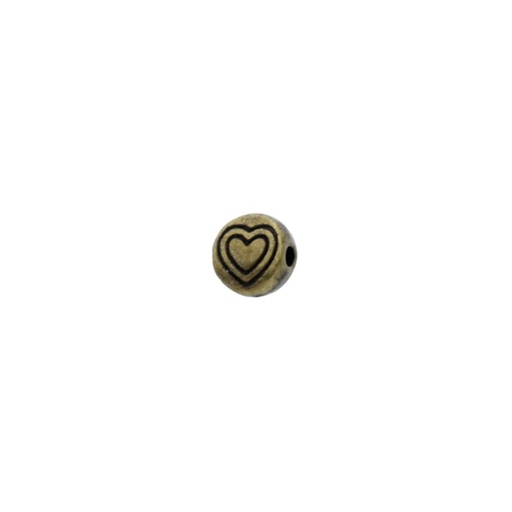 [126560000] Metal bead Ø 6,5mm. Hole Ø 1,5mm