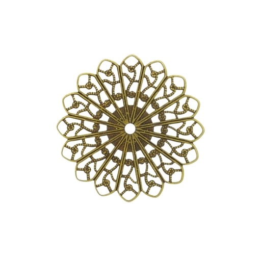 [121620000] Round filigree metal component Ø 35mm