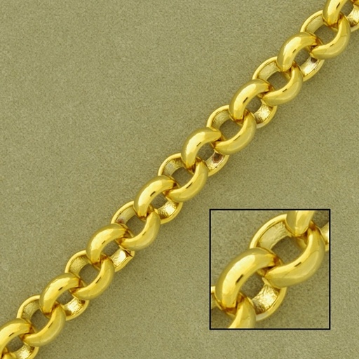 [524380000] Belcher brass chain width 8,0mm