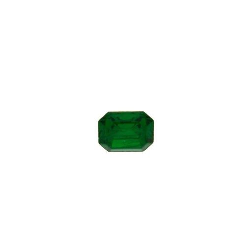 [750440900] Strass forme baguette 8x10mm base conique couleur émeraude