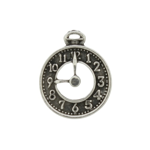 [129100000] Clock pendant 25x20mm