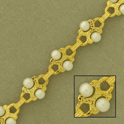[525910000] Cadena de latón con perla ancho 10,3mm