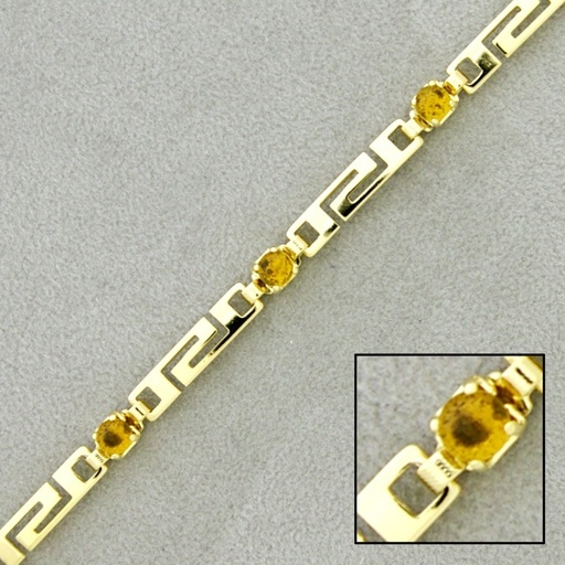 [922720400] Cadena de latón con cristal ancho 4,3mm
