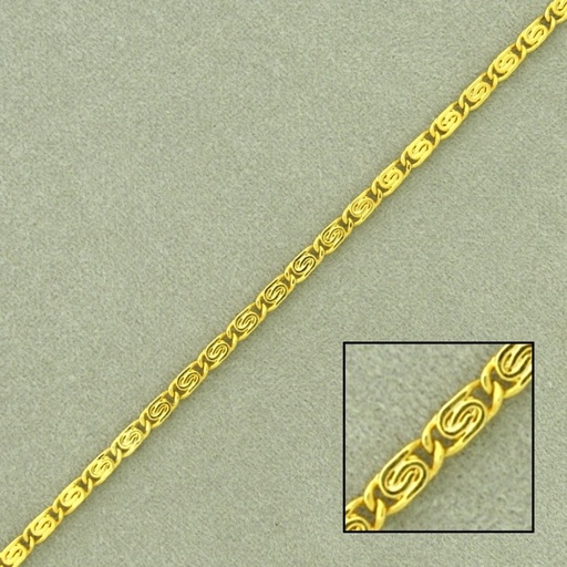 [521390000] Snail brass chain width 1,9mm
