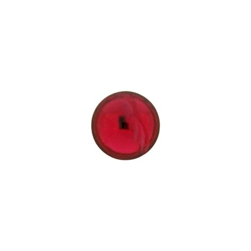 [750471600] Stone cabochon Ø8mm flat base ruby colour