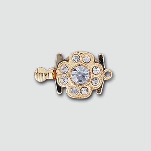 [232310000] Necklace clasp 11x18mm with crystals