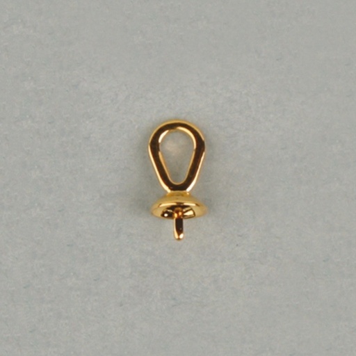[112520500] Campanillo con casquilla Ø5mm para perla redonda de 7 y 8mm