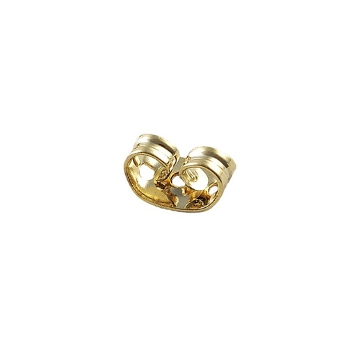 [110290000] Earring back 4,3x6mm. To Ø0,7mm and Ø0,9mm earring post.