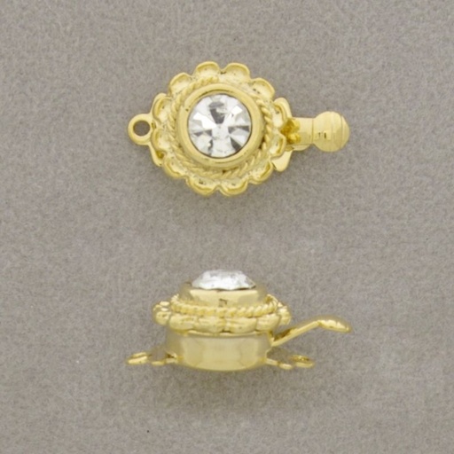 [232500600] Cierre de collar 11x18mm con símil de cristal SS22