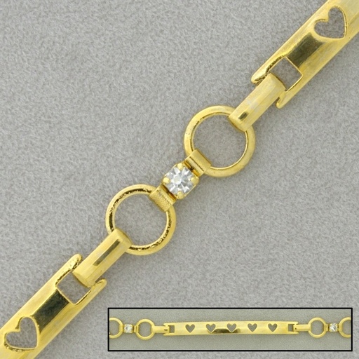 [524750000] Bead brass chain width 10mm