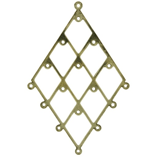 [121210000] Pendentif avec 16 anneaux 64x43mm