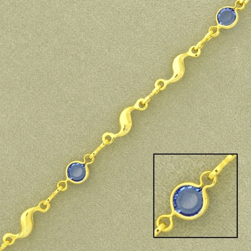 [924550300] Bead brass chain width 4,7mm