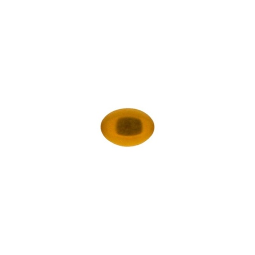 [750080400] Stone oval cabochon 5x7mm flat base topaz colour