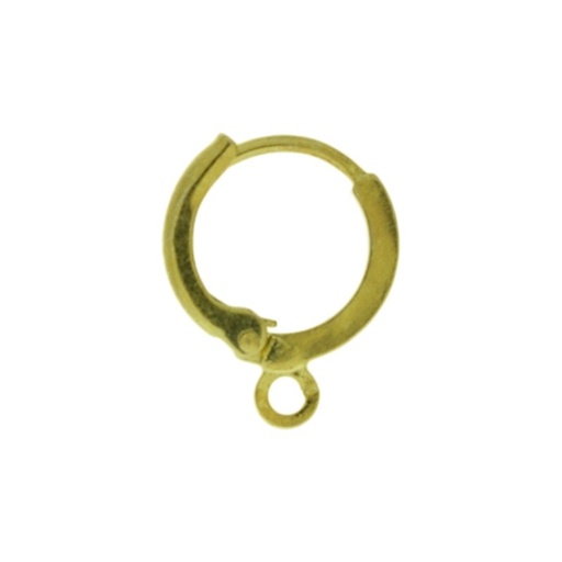[635170000] Round earclip 15x12mm with open jump ring