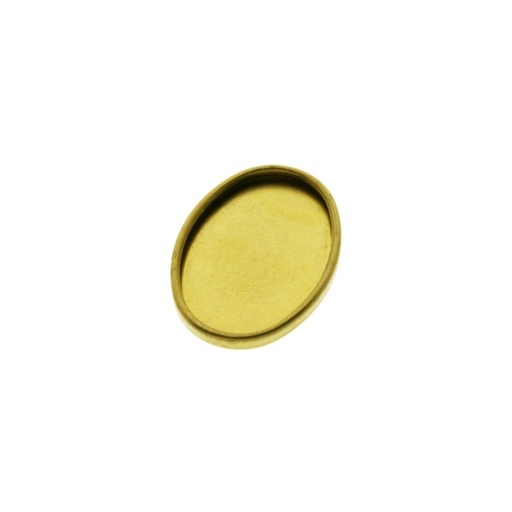 [110372500] Base ovalada exterior 28x21mm, interior 25x18mmmm para piedra 18x25mm