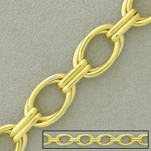 [524970000] Large link brass chain width 14,3mm