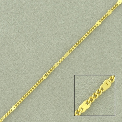 [528130000] Curb brass chain width 1,3mm