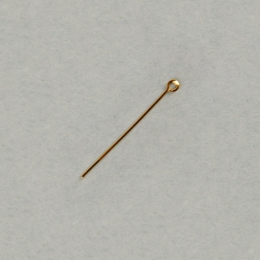 [110723000] Brass eyepin 30mm. Wire Ø 0,7mm