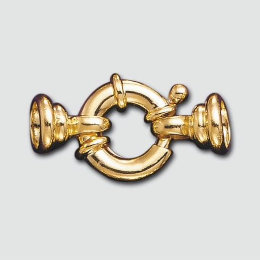 [228031400] Spring ring clasp Ø 14mm + 2 ends to Ø 8mm balls