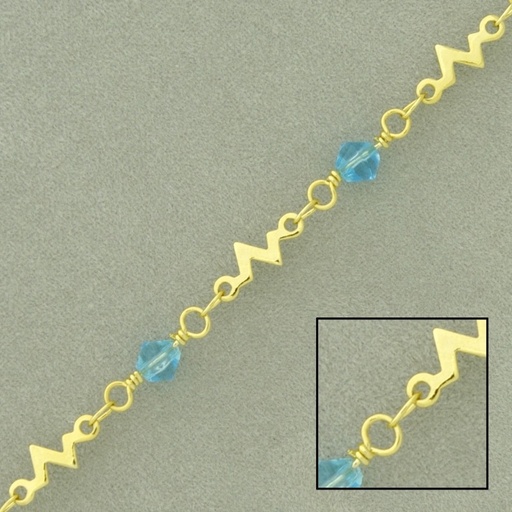 [528841300] Bead brass chain width 4,8mm