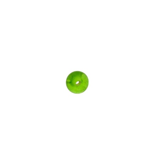 [445061500] Green colour glass ball Ø6mm. With two holes.