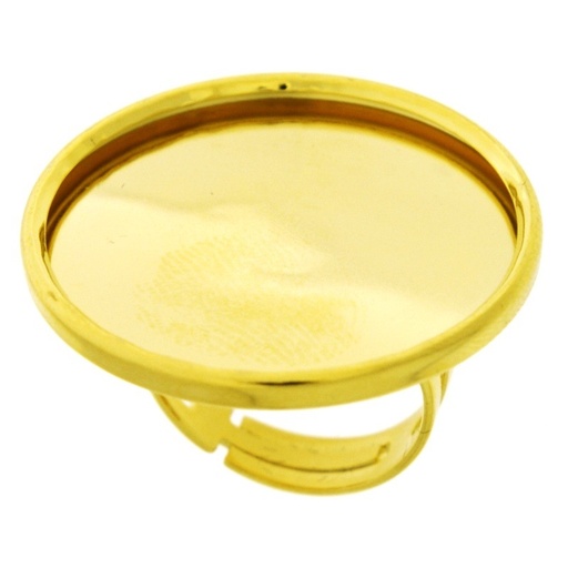 [117653000] Adjustable ring with Ø 30mm base for cabochon