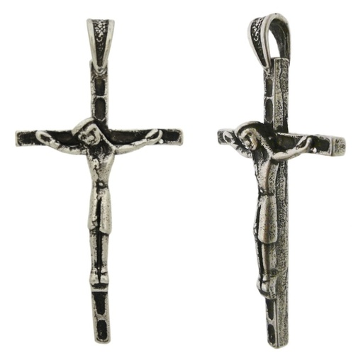 [123190000] Cross pendant 52x27mm with bail