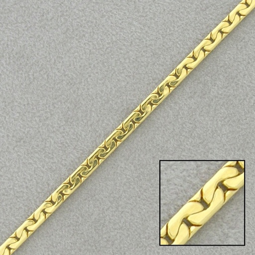 [525420000] Flat curb brass chain width 3,1mm