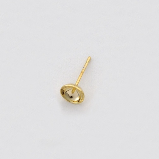 [113400600] Ear post with Ø6mm cup for round pearl 7 and 8mm.