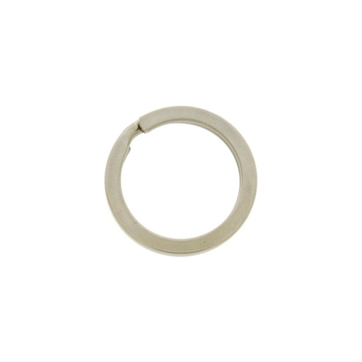 [640060000] Niquel plated flat keyring. Outside Ø 30mm x thickness 2,2mm