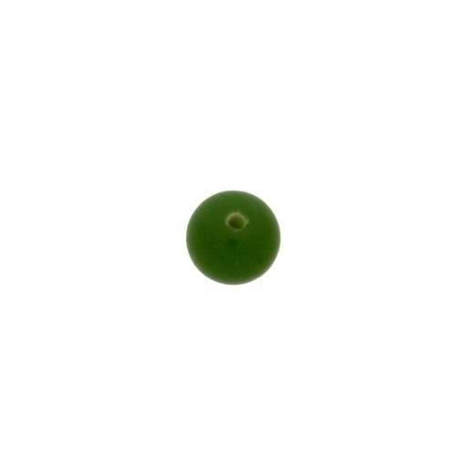 [445081800] Boule de verre Ø8mm couleur jade. Avec trou passant.