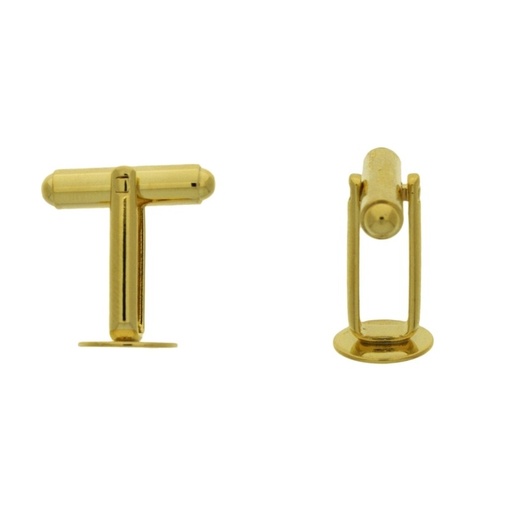 [916141000] Cuff link with disc Ø 10mm