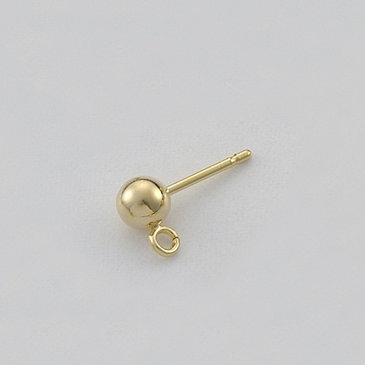 [113420500] Ear stud Ø 5mm ball with loop