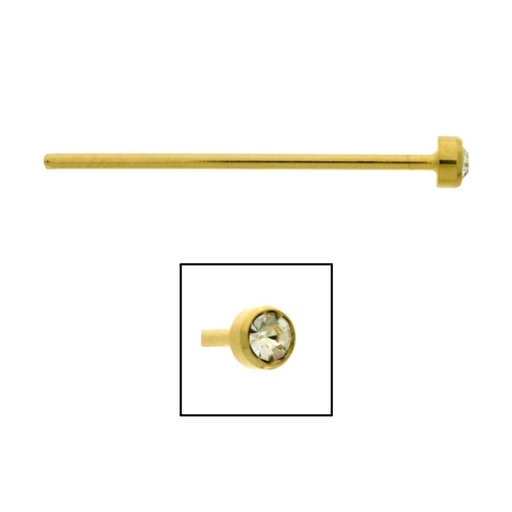 [113490600] Brass fastener 42,5x5,3mm for fan with chaton SS17 ref.750171700