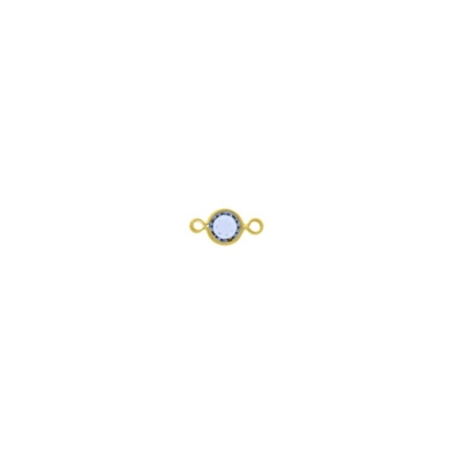 [123041300] Round strass spacer Ø 4mm light sapphire colour