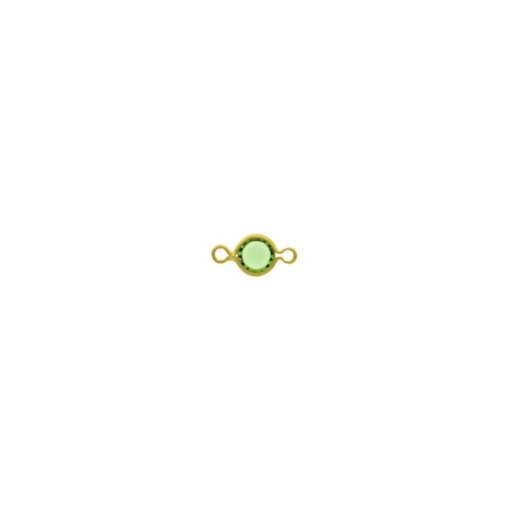 [123041500] Intercalaire strass Ø 4mm couleur peridot