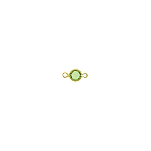[123041500] Round strass spacer Ø 4mm peridot colour