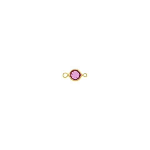 [123042200] Round strass spacer Ø 4mm pink colour