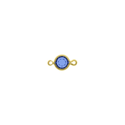 [123060300] Intercalaire strass Ø 6mm couleur saphir
