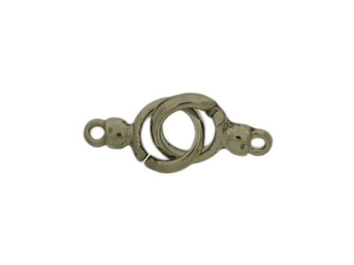 [217370000] Pewter clasp Ø 18mm with two rings