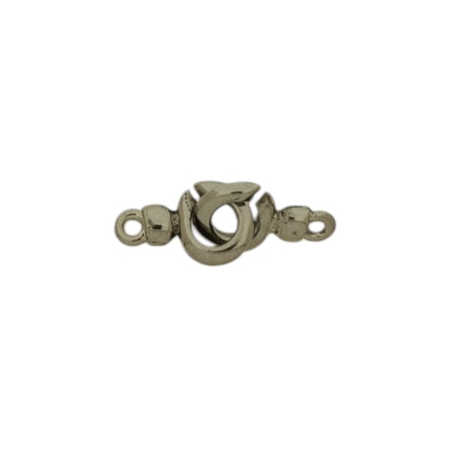 [217380000] Pewter clasp Ø 13mm with two rings
