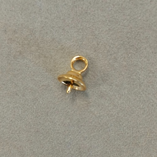 [910490000] Pendant Ø9mm cup, Ø1,1mm post to round pearl Ø12mm, Ø14mm and Ø16mm