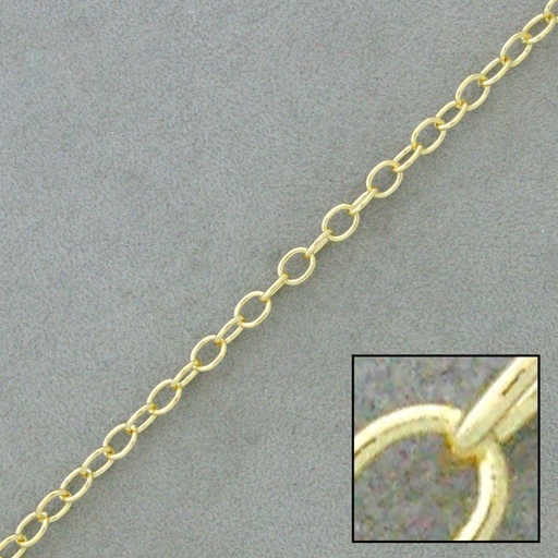 [522200000] Cadena de latón forzada soldada ancho 3,3mm