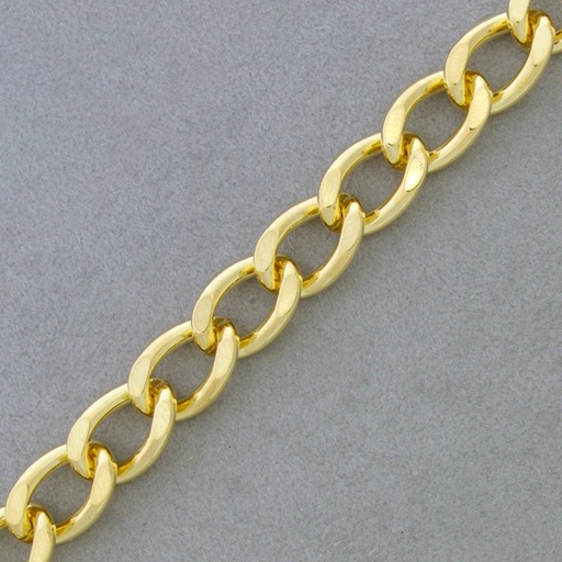 [522320000] Flat curb brass chain width 10mm
