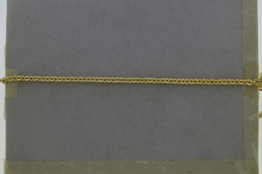 [520074200] Cadena de latón forzada eslabón pisado ancho 4,2mm