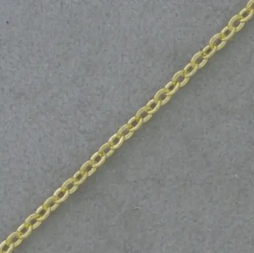 [520072300] Cadena de latón forzada eslabón pisado ancho 2,3mm