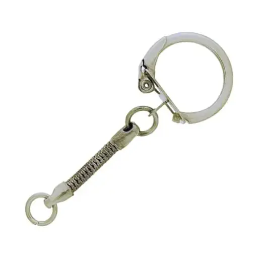 [640272200] Keyring Ø 22mm with snake chain Ø 3mm